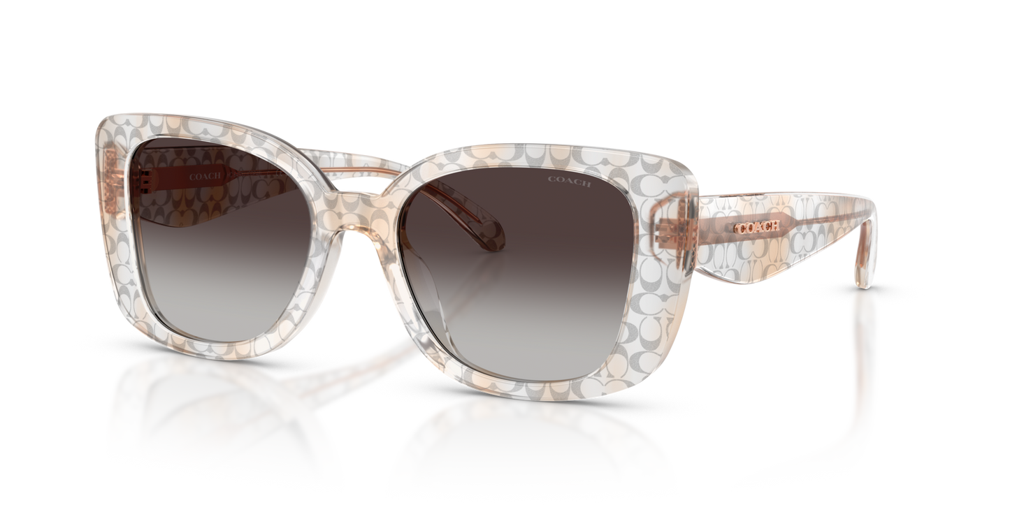 Coach HC8450U CDP48 Square Sunglasses - Grey
