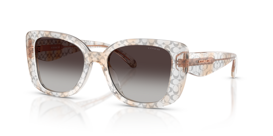 Coach HC8450U CDP48 Square Sunglasses - Grey