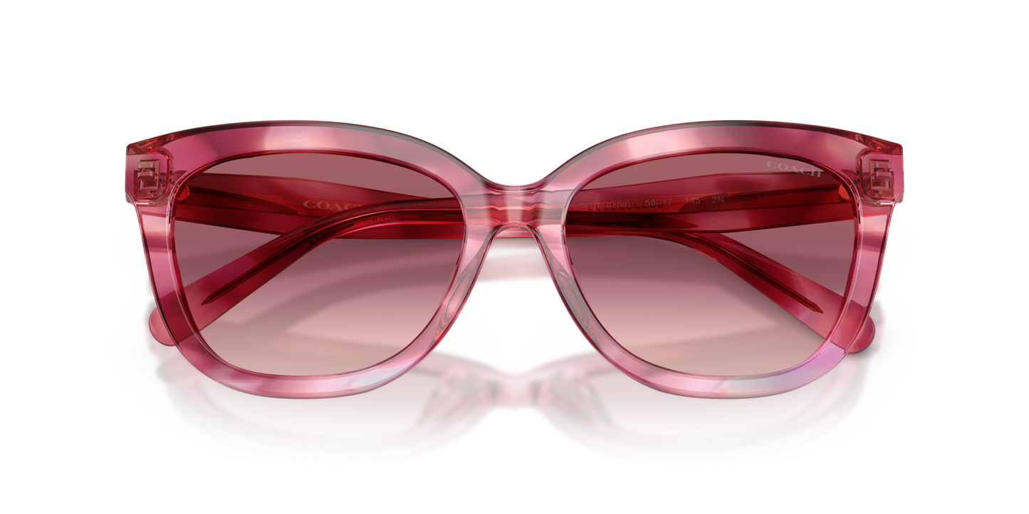 Coach HC8453U CDP53 Square Sunglasses - Walnut Tortoise
