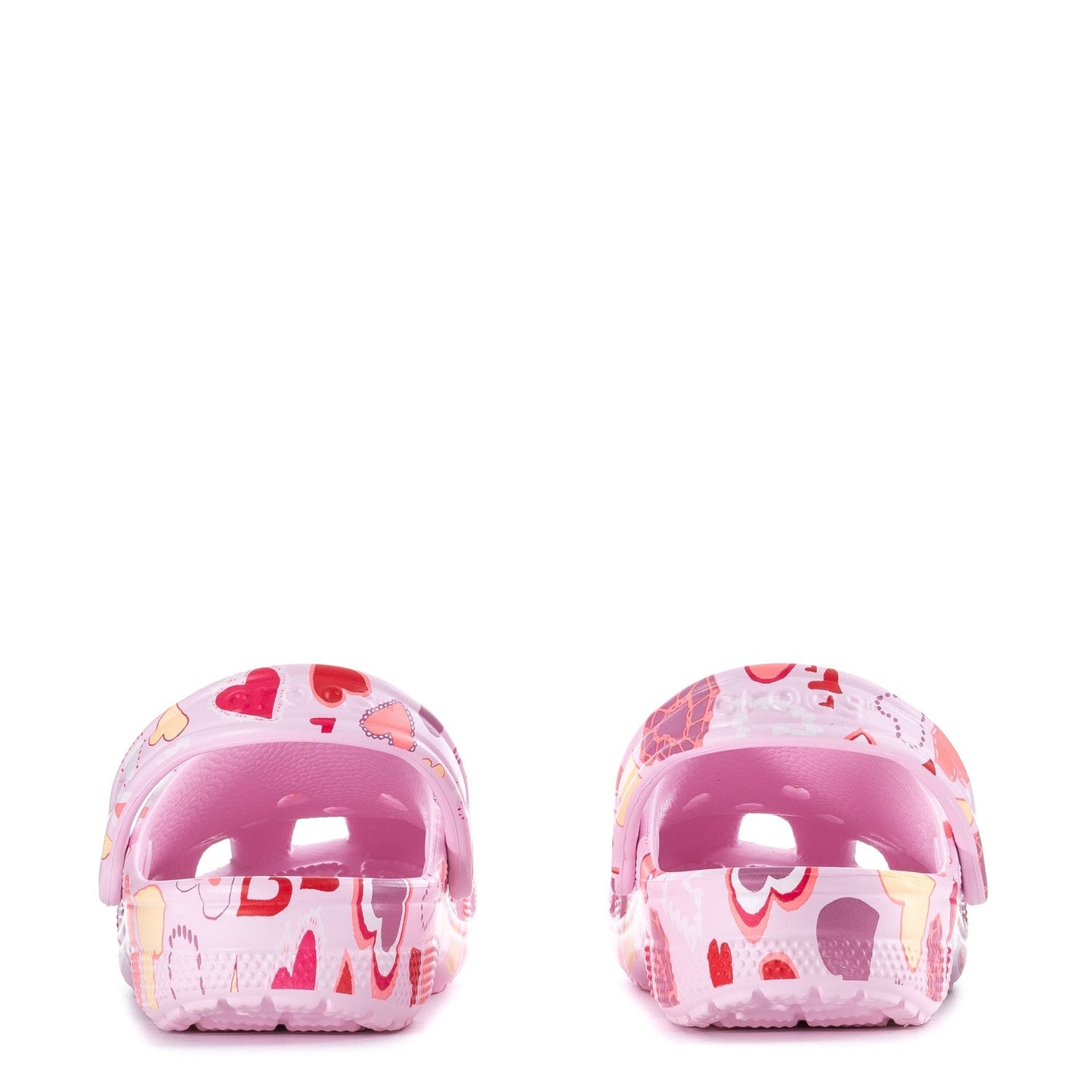 Crocs Women's Valentine's Day Classic Clog - Pink Milk / Raspberry / Heart Print