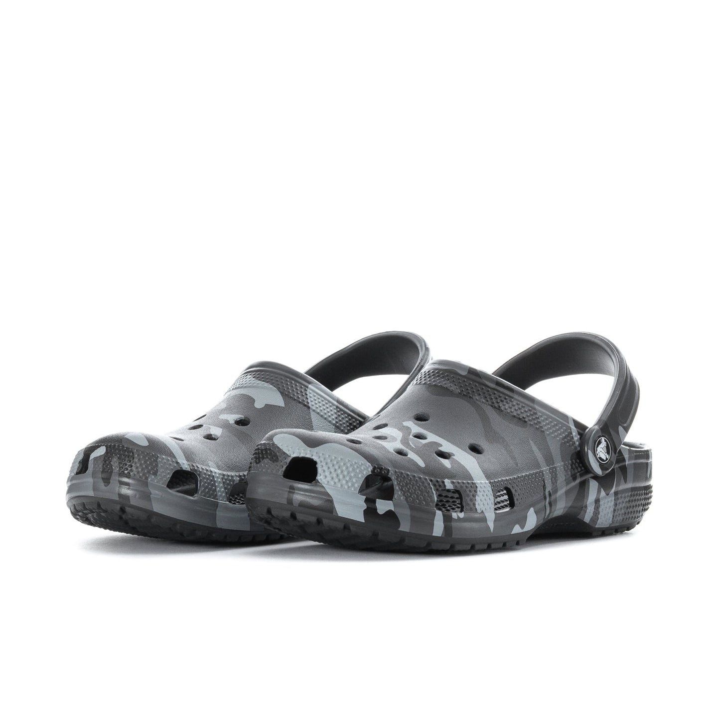 Crocs Men's Camo Classic Clog - Black / Grey