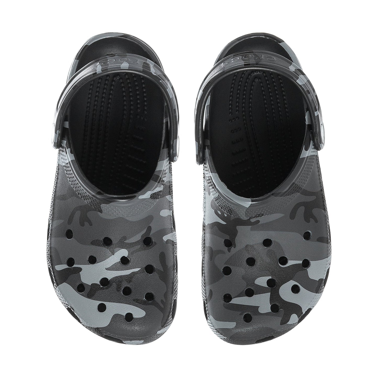 Crocs Men's Camo Classic Clog - Black / Grey